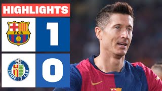 FC BARCELONA 1  0 GETAFE CF  RESUMEN LALIGA EA SPORTS [upl. by Yelsnit]