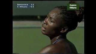 Venus Williams v Elena Dementieva  Indian Wells 2001 QF Highlights [upl. by Saddler]