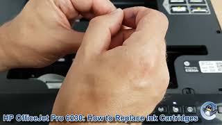 HP OfficeJet Pro 6230 How to ChangeReplace Ink Cartridges [upl. by Anehsuc]