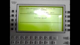 Fire Alarm Drill  Notifier NFS23030 Voice Woodworth Halls Part 2 Reset [upl. by Aihsakal]