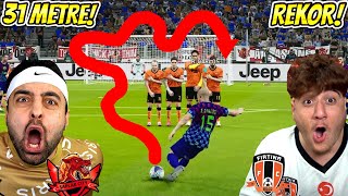 KAPIŞMA REKORU 😱 31 METRE ROBERTO CARLOS FRİKİK GOL  EMJAN KAPIŞMA PES 2021 [upl. by Lleirbag]