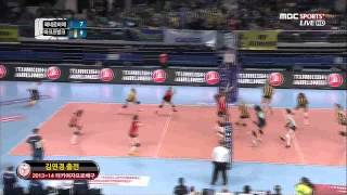 140125 터키여자배구 페네르바체 VS 바크프방크 김연경 득점 영상 [upl. by Ytitsahc]