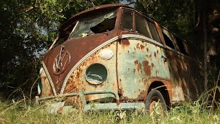 Abandoned VW Bus Rescued From Woods  Rare 1963 15 Window Volkswagen Deluxe  RESTORED [upl. by Fisken]