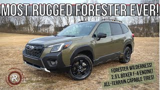 The 2022 Subaru Forester Wilderness Is A Uniquely Rugged Compact SUV [upl. by Lacym]