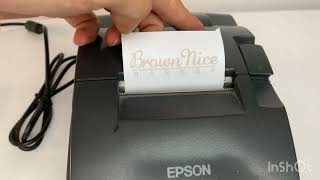 Original Epson Dot Matrix Printer TMU 220B With Lan Connection For Sale [upl. by Haropizt]