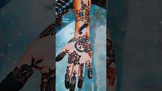 Beautiful flower mehndi design😍😍💖💖shortvideo [upl. by Lottie359]