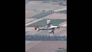 FockeWulf Fw190 A5 Air2Air vintageaircraft aviation fw190 luftwaffe fighter [upl. by Dyna]