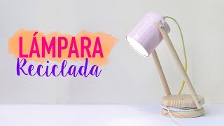 Como hacer una LÁMPARA CASERA y reciclada  DIY  Lorena Gil [upl. by Florin]