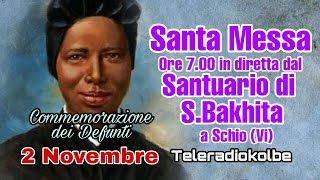 S Messa in diretta dal Santuario di S Bakhita a Schio ore 700 02112024 [upl. by Ainej]