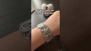 Making a soda tab bracelet🎸⭐️ art soda sodatab tabs creative viral shorts artist fyp [upl. by Schatz]