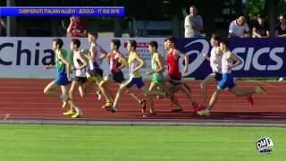 Jesolo  800 Maschile  Campionati Italiani Allievi  17giu2016 [upl. by Aerua]