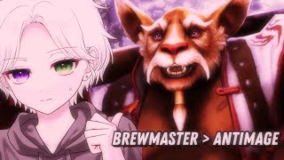 BREWMASTER сильнее ANTI MAGE  Dota 2  Brewmaster 736b [upl. by Lacram673]