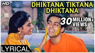 Dhiktana Tiktana Dhiktana  Lyrical  Hum Aapke Hain Koun  Salman Khan Madhuri Dixit Renuka  SPB [upl. by Dwyer]