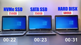 NVME SSD VS SATA SSD VS HDD [upl. by Hosea]