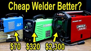 70 vs 2300 Welder Lets Settle This Weld Strength Duty Cycle Current Output Build Quality [upl. by Kai309]