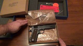 Colt M1911A1 ReIssue Closeup and unboxing [upl. by O'Connor]