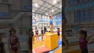 ロイター板をまっすぐ蹴る練習✨ 体操競技 acrobatics 体操 gymnastics gymnast 体操選手 女子選手 gym 楽しむ [upl. by Nuawd788]