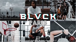 How To Edit Black Paris  Black Tone Preset  Free Lightroom Mobile Presets  Black Preset [upl. by Olimpia]