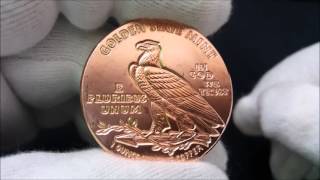 Incuse Indian 1 oz Copper Rounds unboxing [upl. by Lipson799]