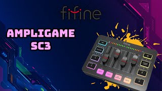 Great Audio Mixer for Streaming Music and Gaming  FIFINE AmpliGame SC3 [upl. by Ecnerol389]