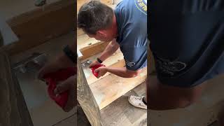 Make quick work of left over tack strips amp adhesive on stairs With the ROBERTS Heavy Duty Scraper [upl. by Yatnoed]