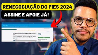 PRECISAMOS DE 20 MIL APOIOS Apoie essa NOVA RENEGOCIAÇÃO DO FIES 2024  adimplentes FIES [upl. by Petes]