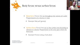 Geodynamics  Lecture 31 Forces [upl. by Akciret]