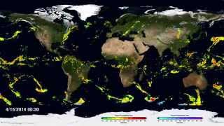 NASA  First Global Rainfall and Snowfall Map from New Mission [upl. by Lateh]