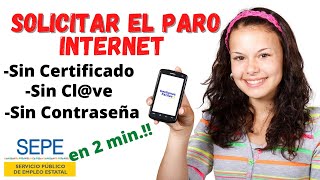 🎈💻Como PEDIR el PARO por INTERNET en 2 MINUTOS 🎈💻 [upl. by Ttehc558]