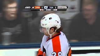 Claude Giroux ridiclous shootout goal 31012 [upl. by Naiva]