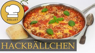 HACKBÄLLCHEN mit KRITHARAKI in TomatenKäseSauce [upl. by Morganstein]