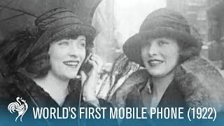 Worlds First Mobile Phone 1922  British Pathé [upl. by Rawdin]