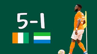 Cote dIvoire vs Sierra Leone 51 Résumé du Match amical 🇨🇮 vs 🇸🇱 [upl. by Enaira865]