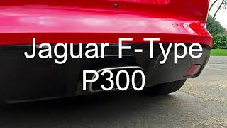 Jaguar F Type P300 exhaust sound 2018 [upl. by Erdnassak]