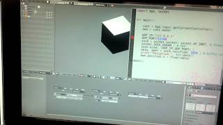 Blender game engine with python socket udp [upl. by Audre139]