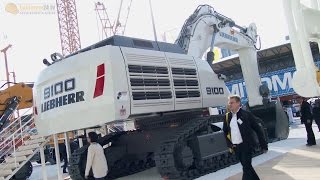 Liebherr R 9100 Mining Excavator Walkaround at Bauma China [upl. by Dorreg]