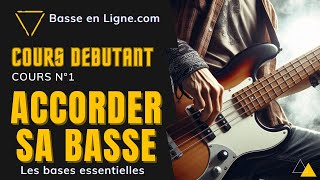 Cours Basse Débutant N°1  Accorder sa Basse [upl. by Sirromad220]