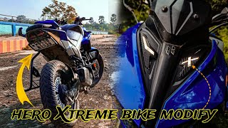 hero Xtreme bike modify 🔥  new video  hero Xtreme 125R  trending heroxtreme [upl. by Arrotal]