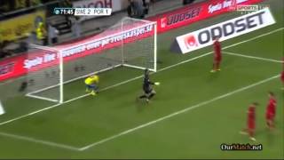 Sweden 2  3 Portugal All Goals e Relato Antena 1 19112013 [upl. by Luane]