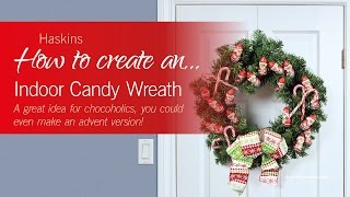 How to create an Indoor Candy Wreath [upl. by Anahtor]