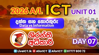 Unit 01  07  දත්ත වලංගුතාවය සහ සත්‍යාපනය Data Validation amp Verification [upl. by Seeto]