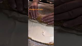 Lets make Pumpkin roll cake shortvideo cooking baking [upl. by O'Toole]