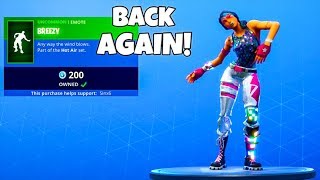 BREEZY IS BACK New Item Shop Fortnite Battle Royale [upl. by Jung]