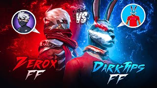 Zerox FF Vs DarkTipsff  Most Demanded Match🔥‼️ [upl. by Rafter]