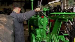 Cranking 1937 John Deere Model B [upl. by Aundrea]