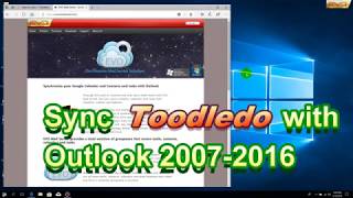 Sync Toodledo TODO with Outlook task list [upl. by Ploch]