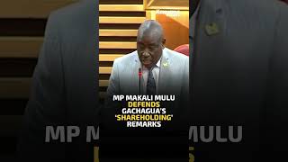 Kitui Central MP Makali Mulu defends DP Gachagua’s ‘shareholding’ remarks [upl. by Laamak]