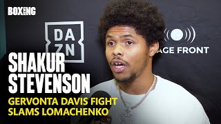 Shakur Stevenson Targets Gervonta Davis Fight Next Year [upl. by Austine548]