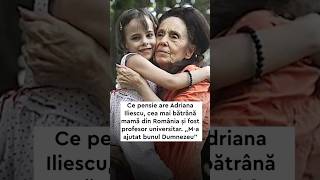 Ce pensie are acum Adriana Iliescu cunoscuta drept quotcea mai batrana mama din Romaniaquot shorts [upl. by Machutte]