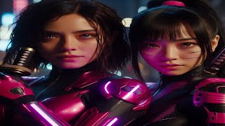 Alita Battle Angel 219 – quotChaos in the Streetsquot  Movie Scenes Created By Aryka amp AI alitaaryka [upl. by Eelyrag]